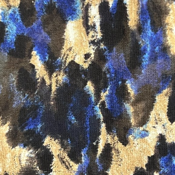 Chico's Animal Print Popover Tunic with Pleated Bodice and Cover Buttons… - Picture 4 of 9